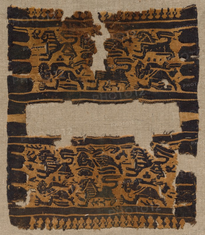 Fragment, Sleeve Ornament from a Tunic, early 600s. Creator: Unknown.