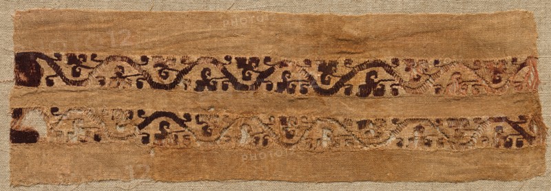 Fragment, with Sleeve Band, from a Tunic, 300s - 500s. Creator: Unknown.
