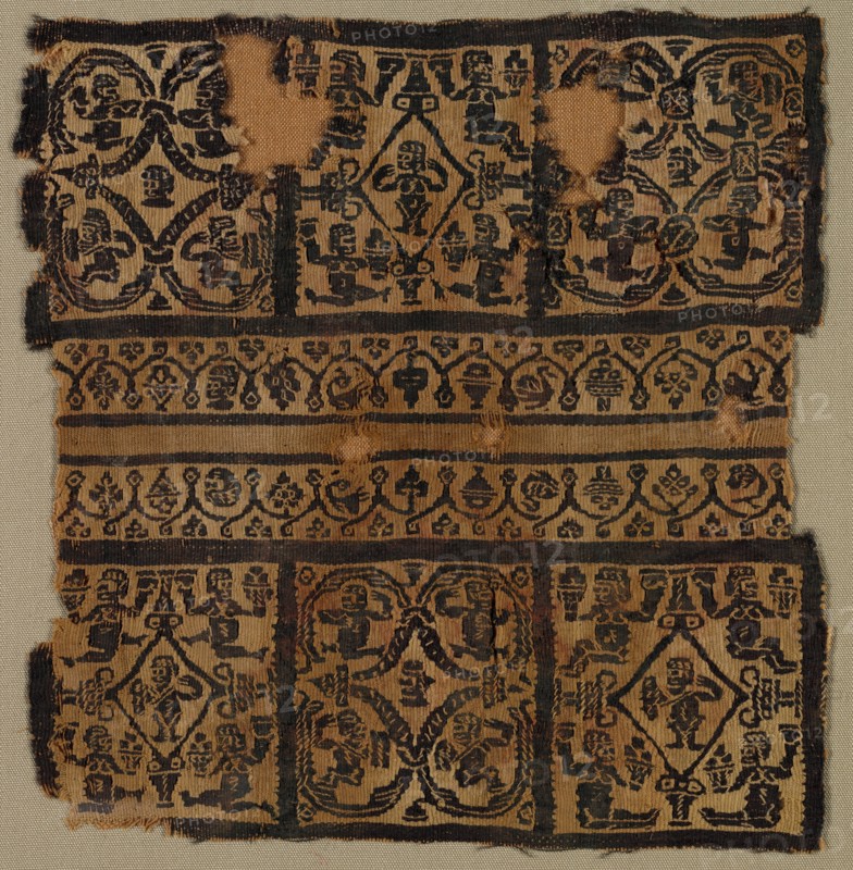 Fragments, Sleeve Ornament from a Tunic, 500s - early 600s. Creator: Unknown.