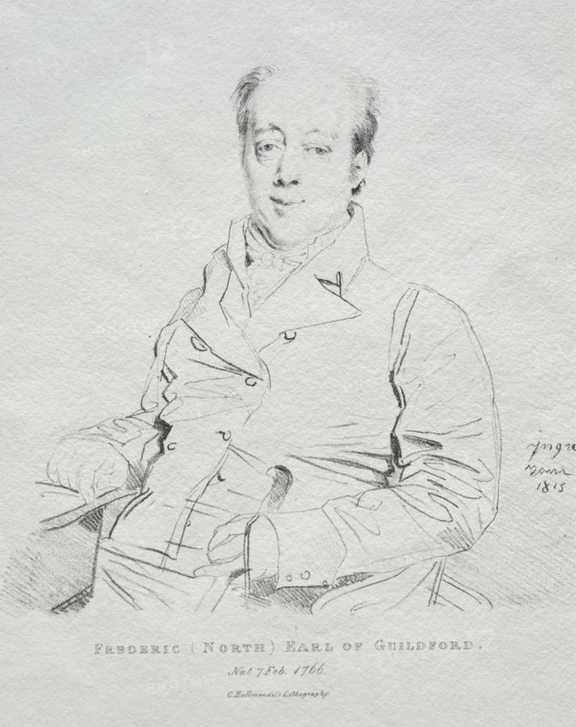 Frederic 5th Earl of Guilford, 1815. Creator: Jean-Auguste-Dominique Ingres (French, 1780-1867).