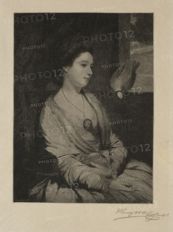 Girl with Doves. Creator: Henry Wolf (American, 1852-1916).