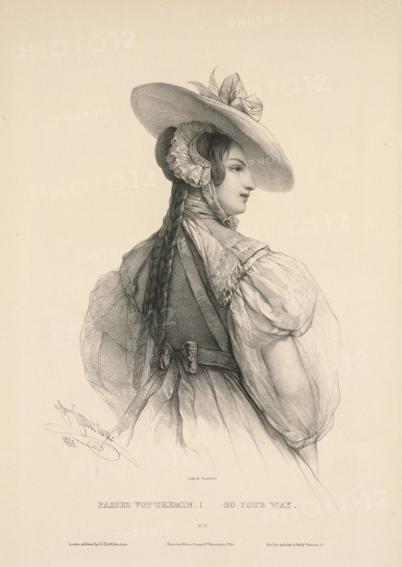 Go Your Way (Passez VotChemin) , 1833. Creator: Henri Grevedon (French, 1776-1860); Rittner & Goupil, Paris.