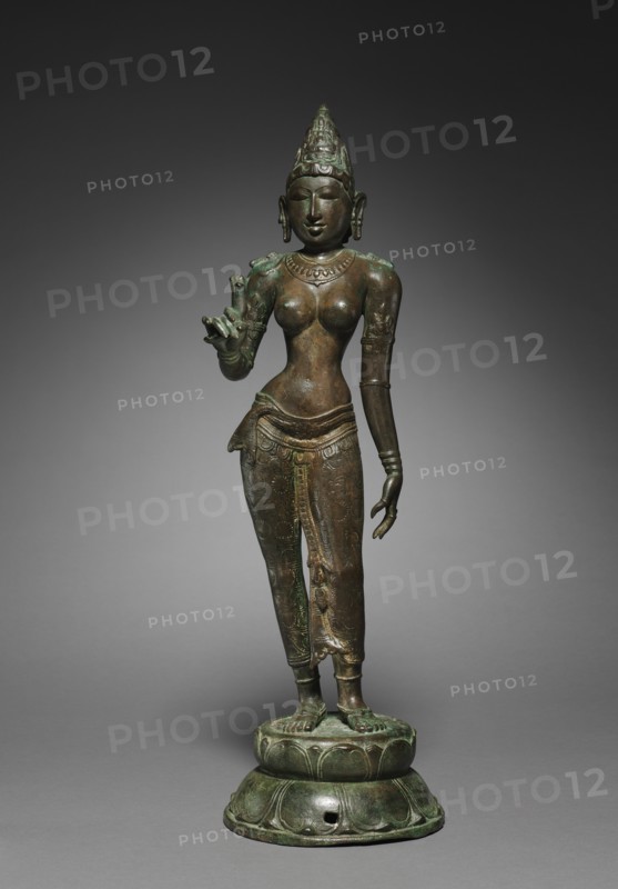 Goddess Holding a Lotus, c. 950. Creator: Unknown.
