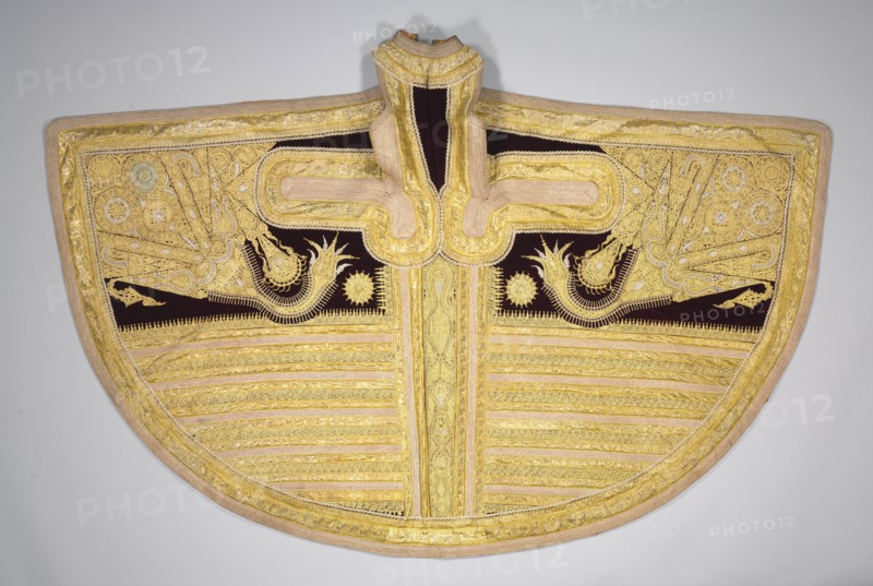 Gold-Thread Embroidered Garment for a Woman, late 1800s. Creator: Unknown.