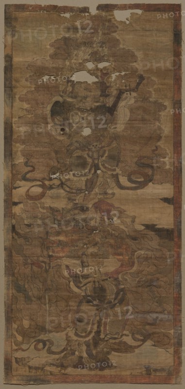 Guardian Kings: Dhrtarastra and Virupaksa, 1st half of 1300s. Creator: Unknown.