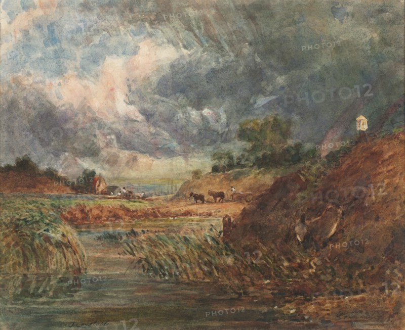 Hampstead Heath, 1800s. Creator: John Constable (British, 1776-1837), imitator of.