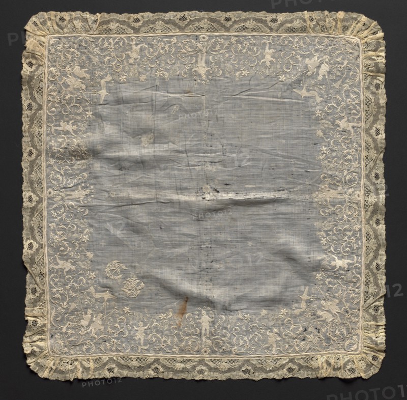 Handkerchief, 1700s. Creator: Unknown.
