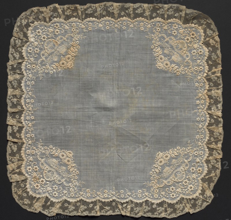 Handkerchief, 1700s. Creator: Unknown.
