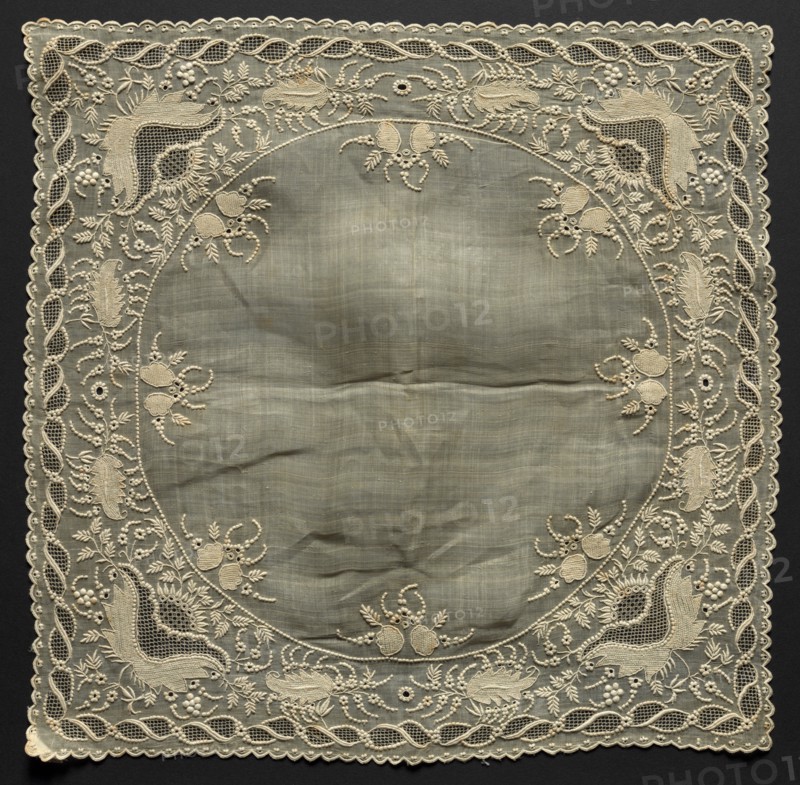 Handkerchief, 1800s. Creator: Unknown.