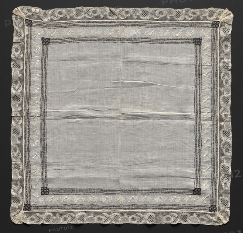 Handkerchief, 1800s. Creator: Unknown.