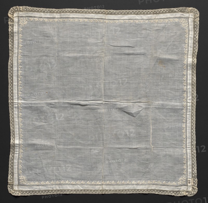 Handkerchief, 1800s. Creator: Unknown.