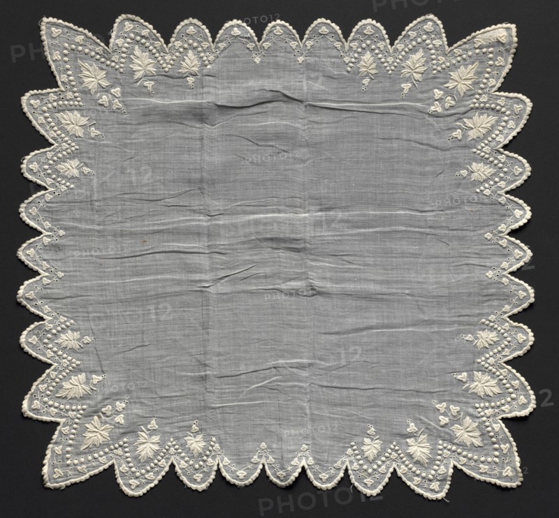 Handkerchief, 1800s. Creator: Unknown.