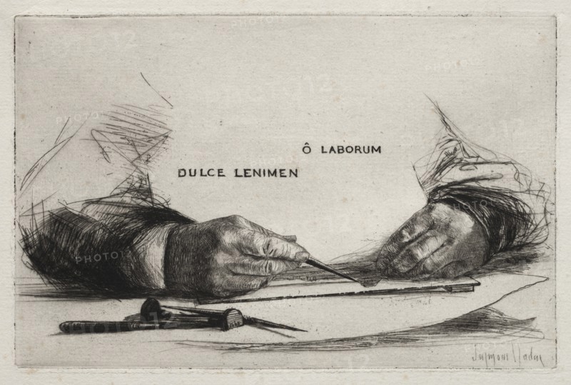 Hands Etching, 1865. Creator: Francis Seymour Haden (British, 1818-1910).
