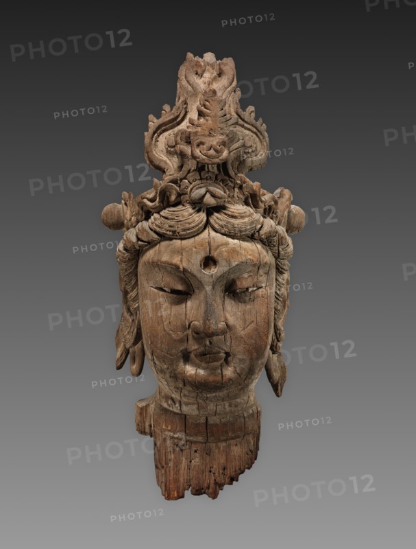 Head of a Bodhisattva, 1100s. Creator: Unknown.