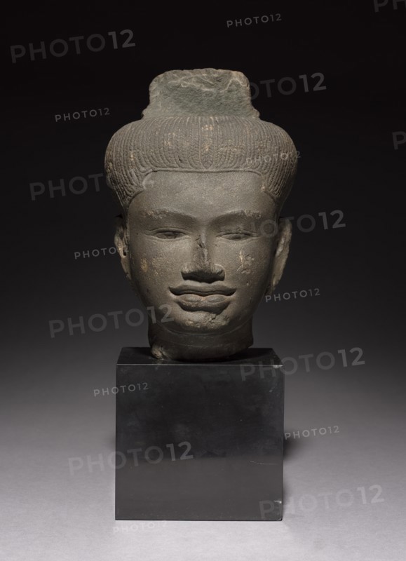 Head of a Follower of Shiva, 900s. Creator: Unknown.