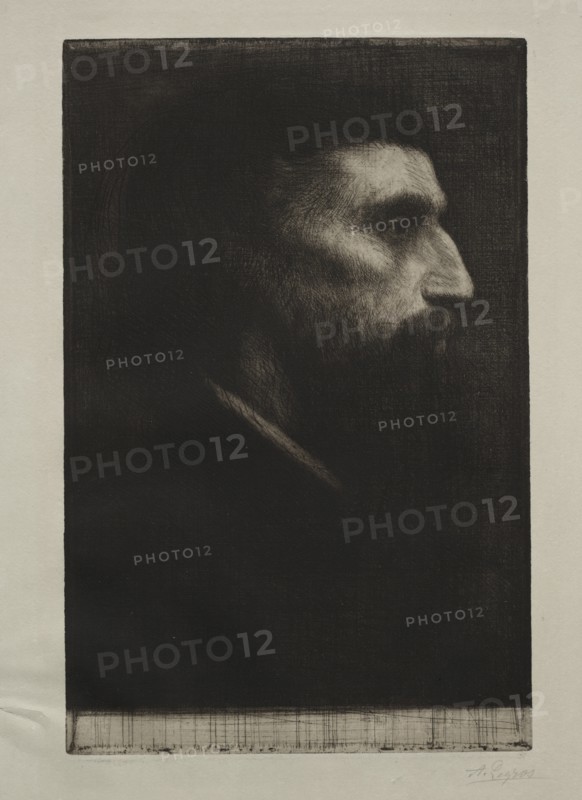 Head of a Man. Creator: Alphonse Legros (French, 1837-1911).