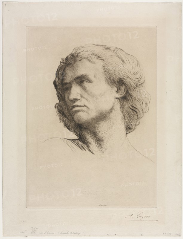 Head of a Man. Creator: Alphonse Legros (French, 1837-1911).