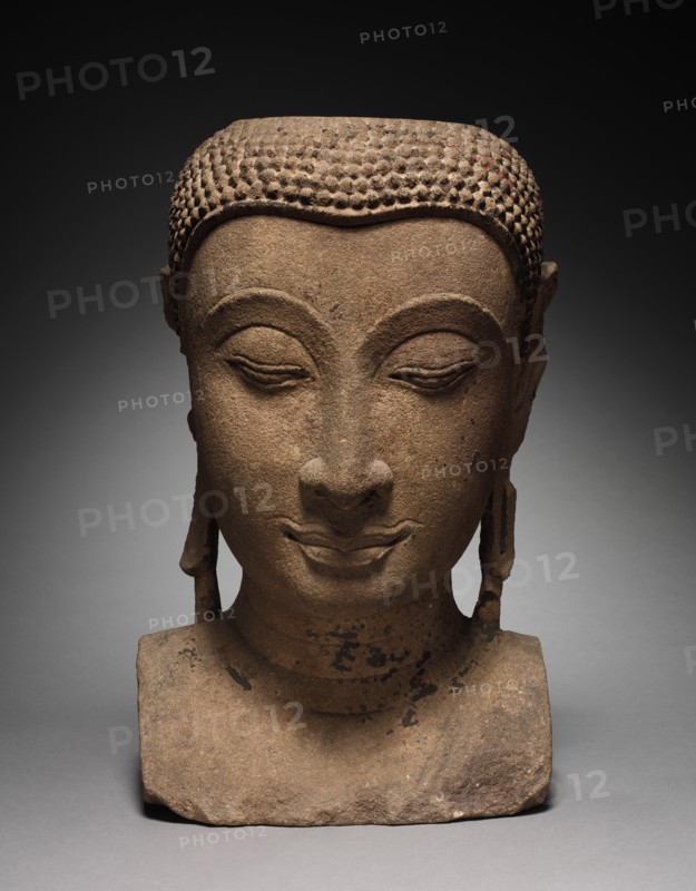 Head of Buddha, 1350-1425. Creator: Unknown.