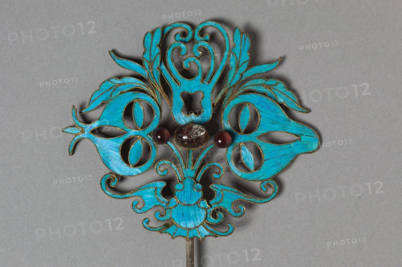 Headdress Ornament, 1800s-1900s. Creator: Unknown.
