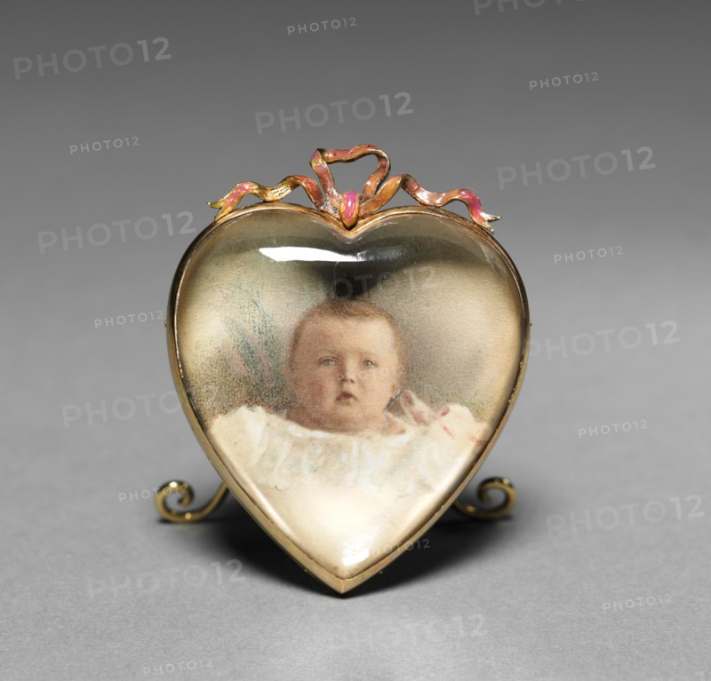Heart-shaped Frame, before 1896. Creator: Mikhail Evlampievich Perkhin (Russian, 1860-1903); Peter Carl Fabergé (Russian, 1846-1920), firm of.