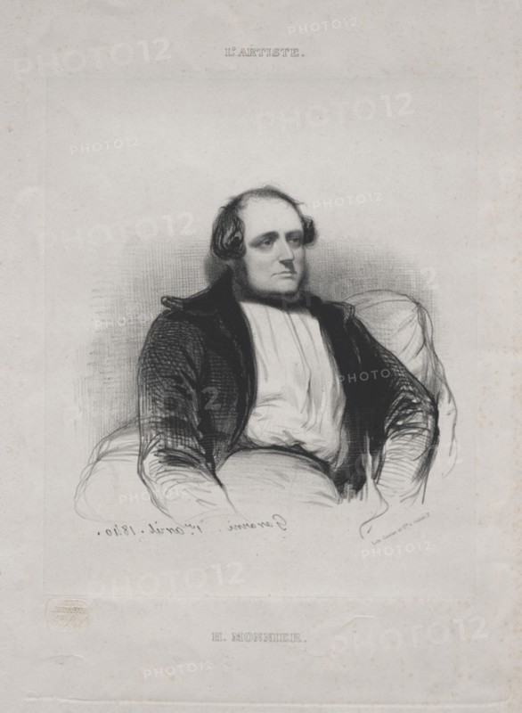 Henri (Bonaventure) Monnier, 1840. Creator: Paul Gavarni (French, 1804-1866).