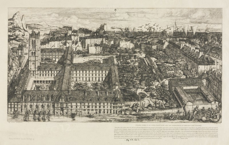 Henry IV College, 1863-1864. Creator: Charles Meryon (French, 1821-1868).