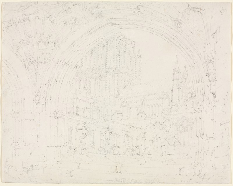 Hereford Cathedral, c. 1793. Creator: Joseph Mallord William Turner (British, 1775-1851).