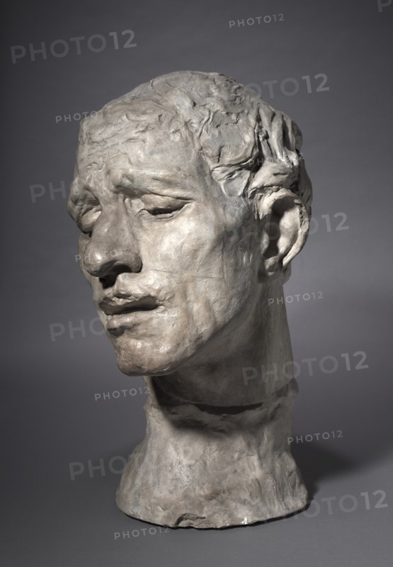 Heroic Head of Pierre de Wissant, One of the Burghers of Calais, 1886. Creator: Auguste Rodin (French, 1840-1917).