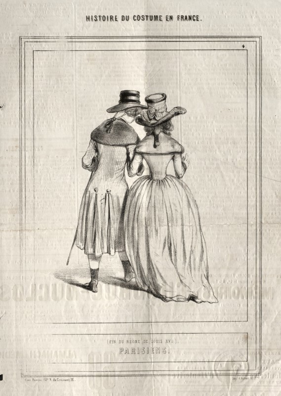 Histoire du Costume en France: Parisiens, 1843. Creator: Paul Gavarni (French, 1804-1866).