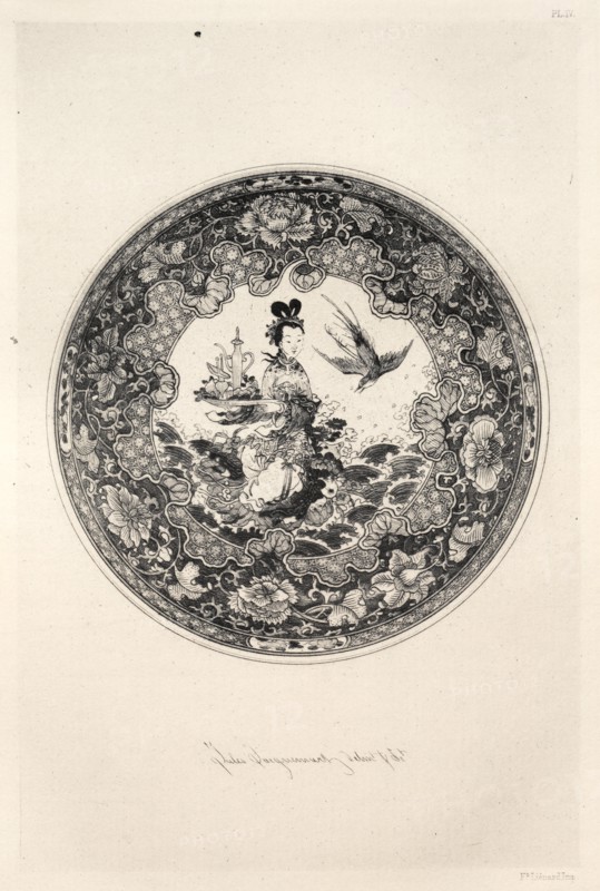 History of the Ceramic Art: A Descriptive and Philosophical Study of the Pottery...(Plate V), 1877. Creator: Jules Jacquemart (French, 1837-1880).