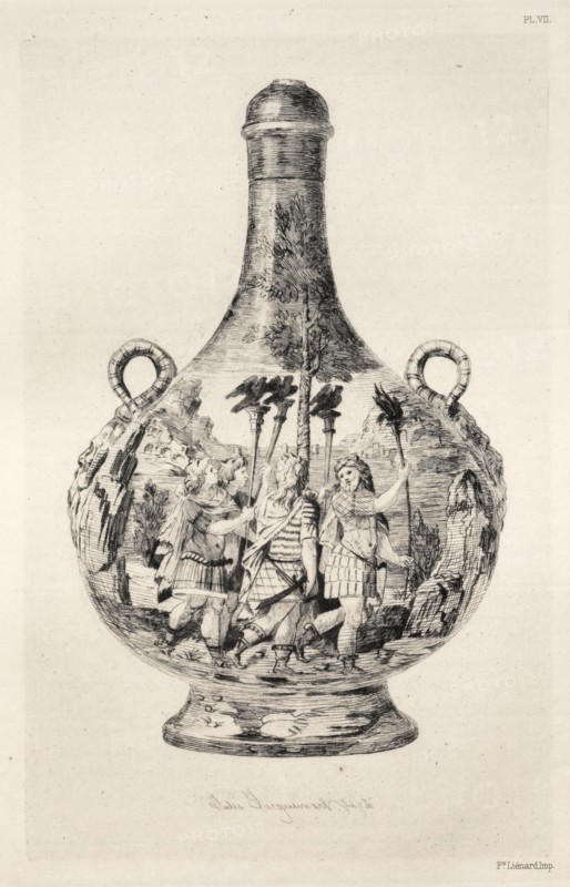 History of the Ceramic Art: A Descriptive and Philosophical Study of the Pottery...(Plate VIII), 187 Creator: Jules Jacquemart (French, 1837-1880).