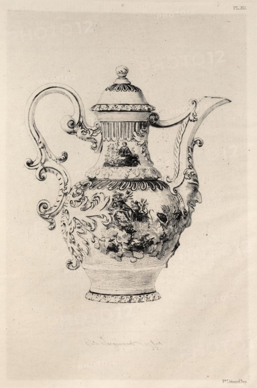 History of the Ceramic Art: A Descriptive and Philosophical Study of the Pottery?(Plate XII), 1877. Creator: Jules Jacquemart (French, 1837-1880).