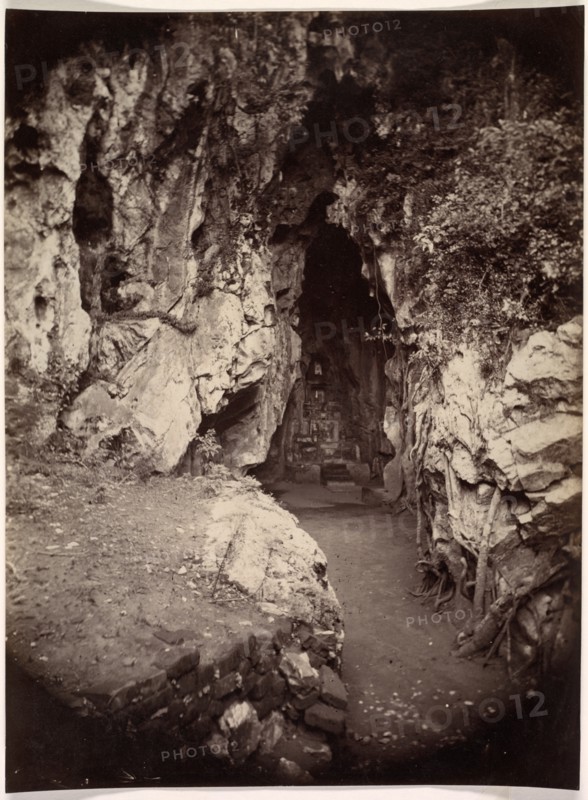 Hoa Nghiem Cave, Grotto of the August Transformation, c. 1875. Creator: Émile Gsell (French, 1838-1879).