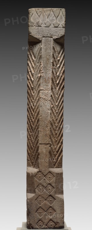 Hollow Tile: Column from Tomb-Chamber Doorway, 2nd Century. Creator: Unknown.