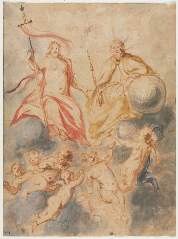 Holy Trinity, c. 1647. Creator: Theodor van Thulden (Flemish, 1606-1669).