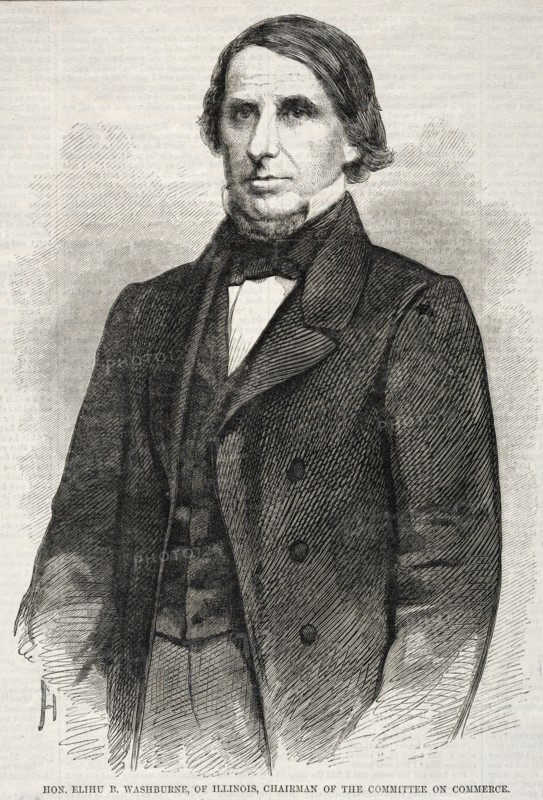 Hon. Elihu B. Washburne, of Illinois, Chairman of the Committee on Commerce, 1860. Creator: Winslow Homer (American, 1836-1910).