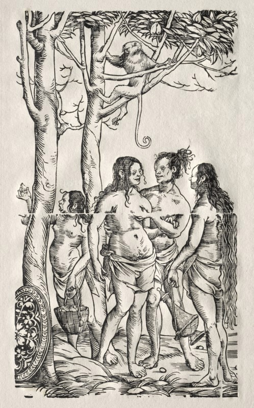 Hottentots with herd. Creator: Hans Burgkmair (German, 1473-1531).