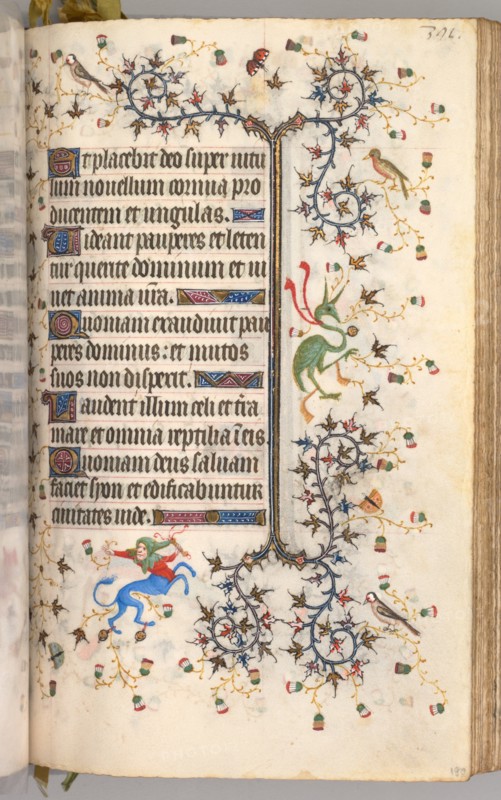 Hours of Charles the Noble, King of Navarre (1361-1425): fol. 190r, Text, c. 1405. Creator: Master of the Brussels Initials and Associates (French).
