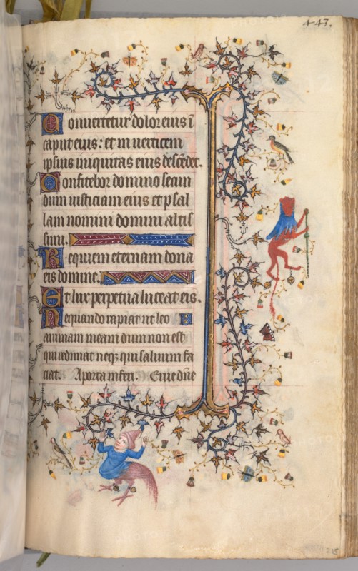 Hours of Charles the Noble, King of Navarre (1361-1425): fol. 216r, Text, c. 1405. Creator: Master of the Brussels Initials and Associates (French).