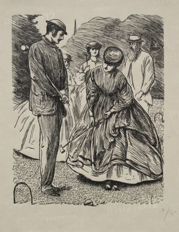 How Not to Play the Game, 1865. Creator: George Louis Palmella Busson Du Maurier (British, 1834-1896).