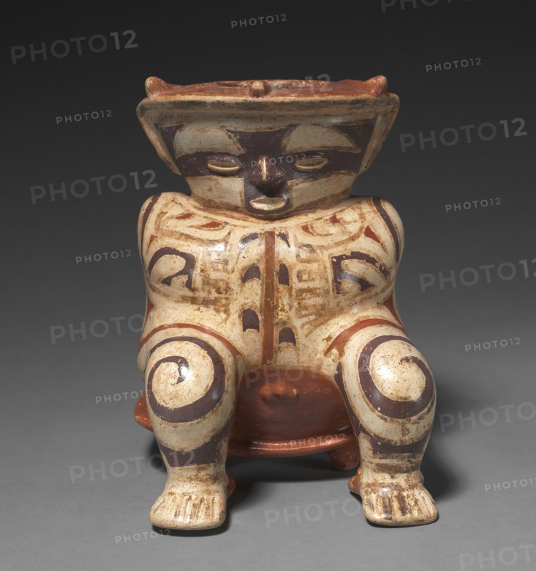 Hunchback Seated on a Stool, c. 600-800. Creator: Unknown.