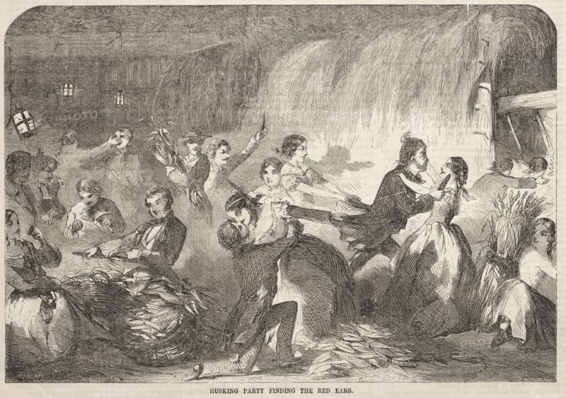 Husking Party Finding the Red Ears, 1857. Creator: Winslow Homer (American, 1836-1910).