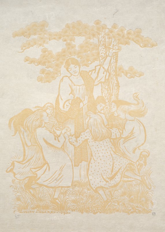 Illustration 25: La Ronde, 1893. Creator: Lucien Pissarro (British, 1863-1944).