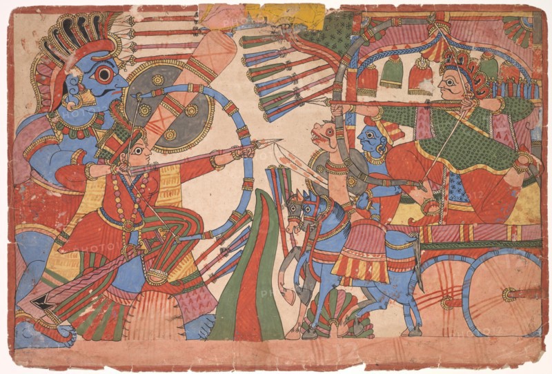 Illustration to the Mahabharata, c. 1800. Creator: Unknown.