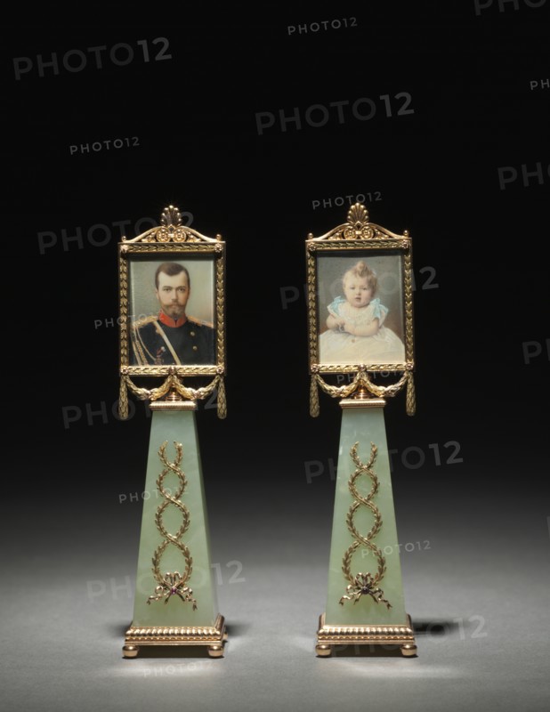 Imperial Framed Miniatures, 1896. Creator: House of Fabergé (Russian, 1842-1918); Mikhail Evlampievich Perkhin (Russian, 1860-1903); Johannes Zehngraf (Russian, 1857-1908).