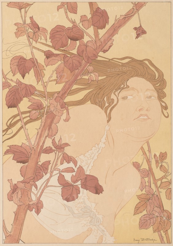 In the Brambles , 1898. Creator: Henri Detouche (French, 1854-1913).
