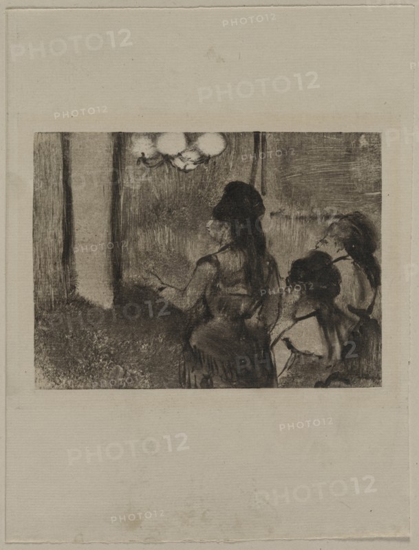 In the Salon, c. 1880s. Creator: Edgar Degas (French, 1834-1917).