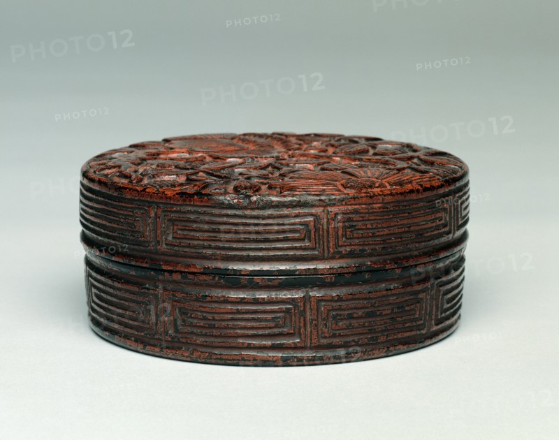 Incense Box (Kogo) with Camellia Design, 1500s. Creator: Unknown.