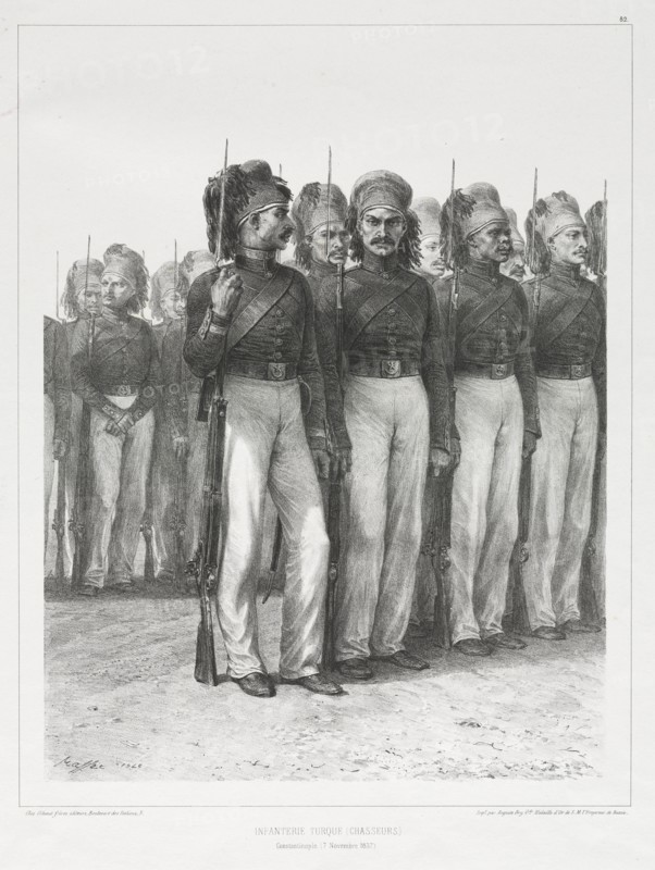 Infanterie Turque, Chasseurs, 1837. Creator: Auguste Raffet (French, 1804-1860).