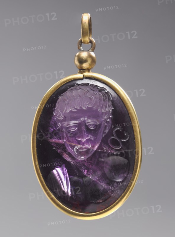 Intaglio with Male Portrait Bust, 500s. Creator: Unknown.